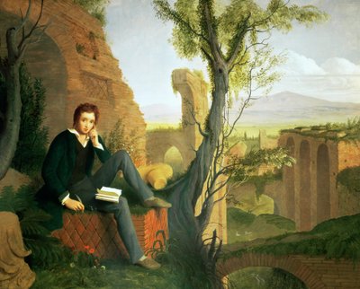 Percy Bysshe Shelley (1792-1822) 1845 by Joseph Severn